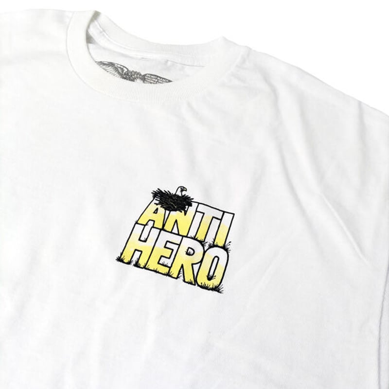 ANTIHERO SKATEBOARDS Tシャツ アンタイヒーロー 白 半袖 JOE BUF ANTIHERO SKATEBOARDS Tシャツ アンタイヒーロー 白 半袖 JOE BUF
