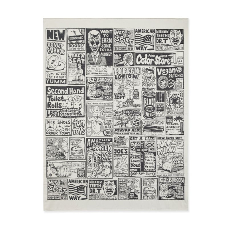 POLAR SKATE CO ブランケット ポーラー Picnic Blanket Newsp