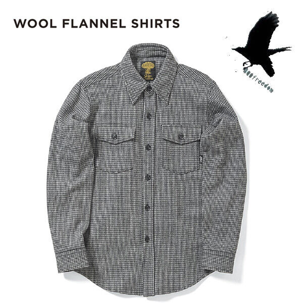 SALE 22-23 フランネルシャツ グリーンクロージング GREEN CLOTHING WOOL FLANNEL SHIRTS (CHIDORI)