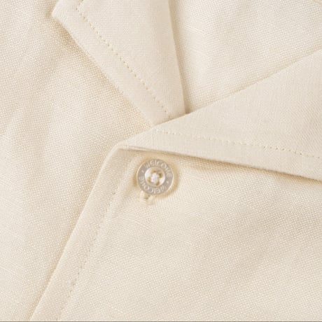 WELCOME SKATEBOARDS シャツ ウェルカム 半袖　HELLION EMBROIDERED LINEN SHIRT (BONE） 半袖 ウェルカム