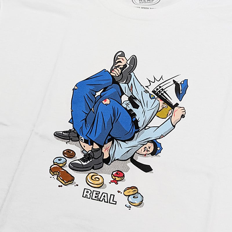 REAL SKATEBOARDS Tシャツ 半袖 リアル スケートボード REAL DOUBL