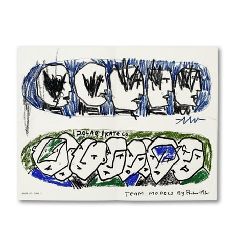 POLAR SKATE CO 本 ポーラー　PITH® | YUZU | POLAR SKATE CO. DECK BOOK （BLACK BLUE ORANGE）