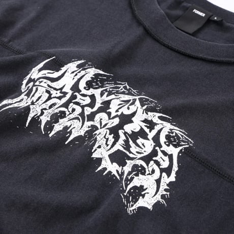 FORMER フォーマー 長袖 Tシャツ ブラック　FORMER PRAISE LS T-SHIRT （WASHED BLACK）