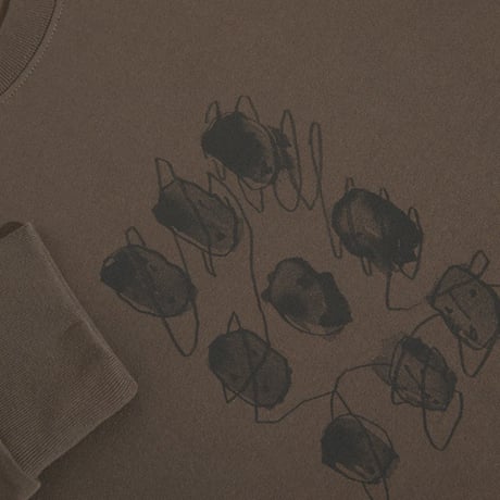 POLAR SKATE CO Tシャツ 長袖 ポーラー　Sequence LS Tee  (Brown）