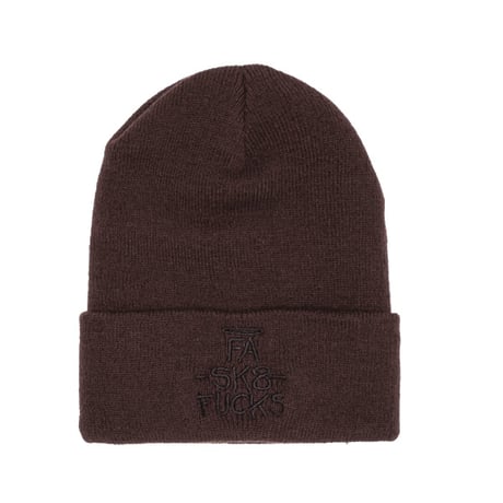 FUCKING AWESOME ファッキンオーサム ビーニー　FUCKINGAWESOME FA SK8 Fucks Cuff Beanie （Brown）