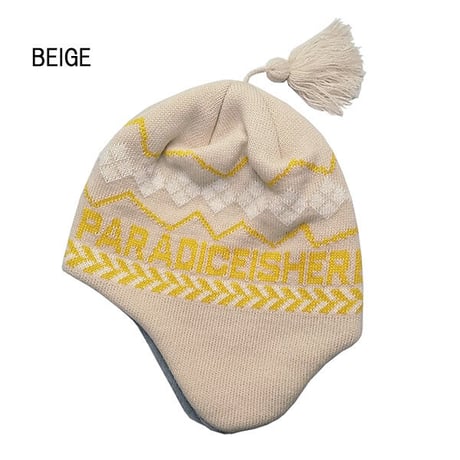 SALE イヤーフラップ ビーニー メンズ レディース カモシカ KM4K EAR FLAP BEANIE 8 （LAVENDER　BEIGE　MINT）