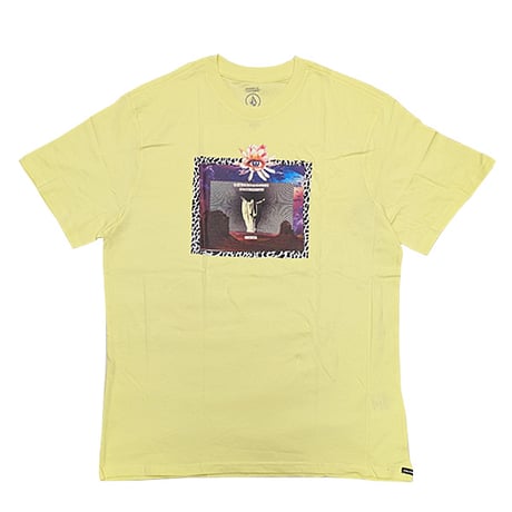 VOLCOM ボルコム Tシャツ 半袖 イエロー系 メンズ　EYECANSEE SHORT SLEEVE TEE (AURA YELLOW)
