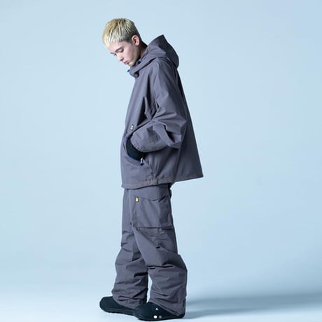 SALE スノーパンツ インハビタント inhabitant SWEDISH ARMY PANTS （チャコールグレー　ホワイト）
