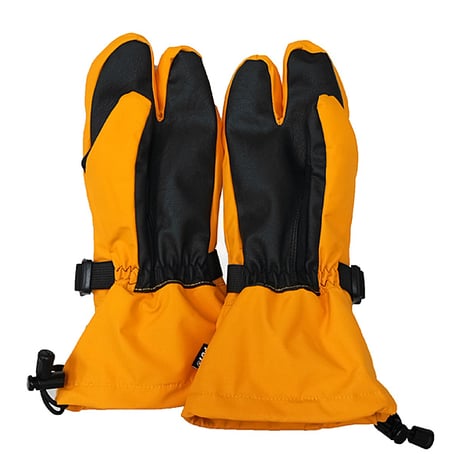 24-25 KM4K スノーグローブ ミトン　KM4K NO HIZUME 3 （BLACK　ORANGE） メンズ レディース カモシカ