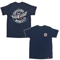 SALE SPITFIRE WHEELS Tシャツ 半袖 スピットファイア ネイビー　SPIT FIRE FLYING CLASSIC S/S TEE（NAVY）