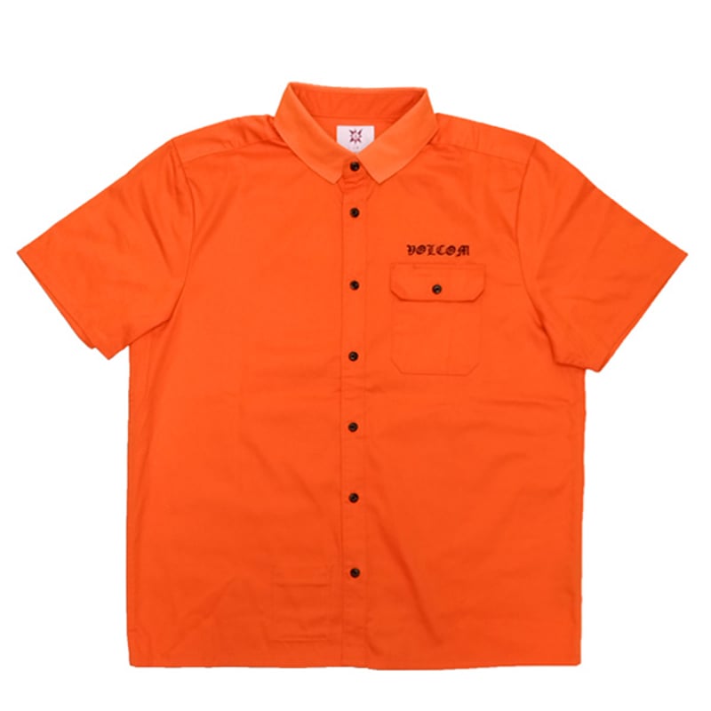 VOLCOM シャツ 半袖 オレンジ ボルコム メンズ TOKYO TRUE