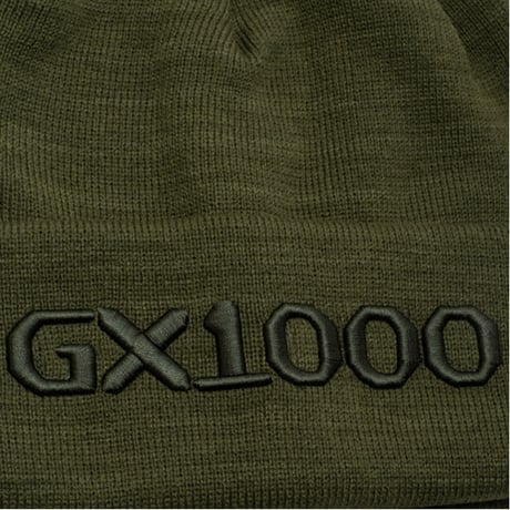 GX1000 ニット帽 ビーニー ジーエックスセン 黒 緑　OG Logo Beanie （Ｂlack　Olive）