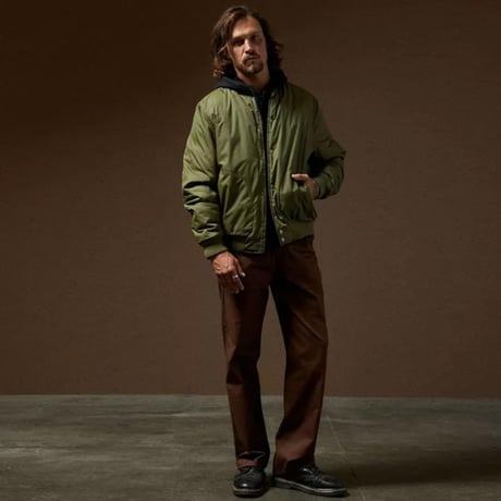 SALE BRIXTON ボンバー ジャケット ブリクストン メンズ　DILLINGER FLIGHT BOMBER JACKET （CYPRESS GREEN）