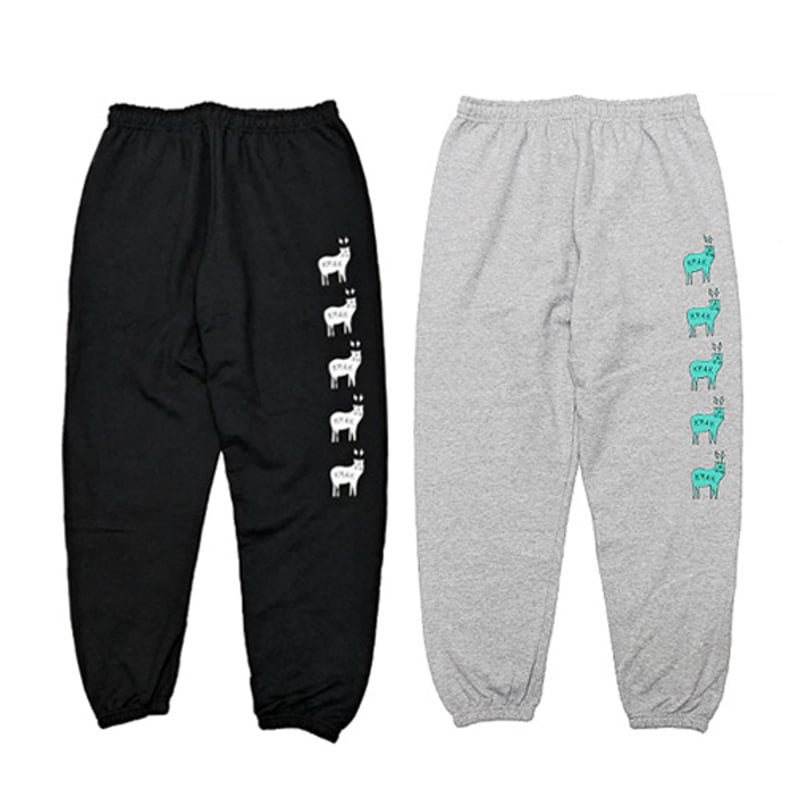 SALE KM4Kパンツ KM4K EASY SWEAT PANTS （BLACK GRAY