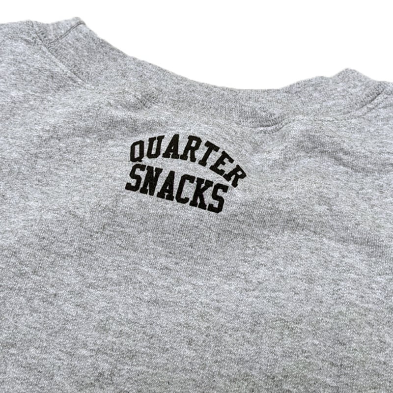 QUARTER SNACKS スウェット トレーナー グレー クウォータースナックス 