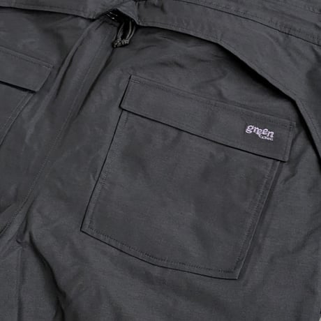 25-26 スノーパンツ スノーボードウェア メンズ レディース グリーンクロージング GREEN CLOTHING BIB PANTS  (BLACK)