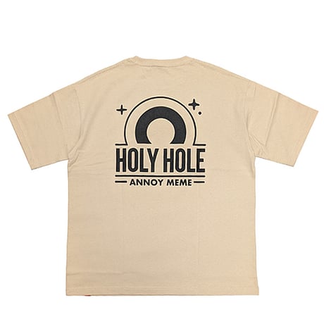 KM4K Tシャツ TEE 半袖　KM4K LOGO BIG T’S　HOLY HOLE （SAND KHAKI） カモシカ メンズ レディース