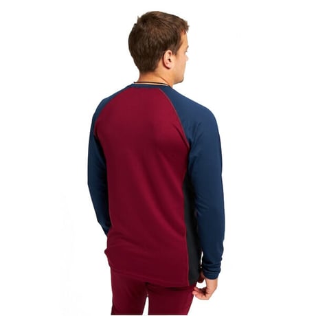 SALE BURTON メンズ バートン インナー Men's Burton Midweight X Base Layer Crew （Dress Blue / Mulled Berry）