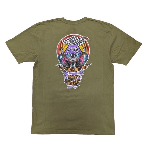 1910 9teenten アパレル ナインティーン テン Tシャツ 半袖 SNAKE EYE
