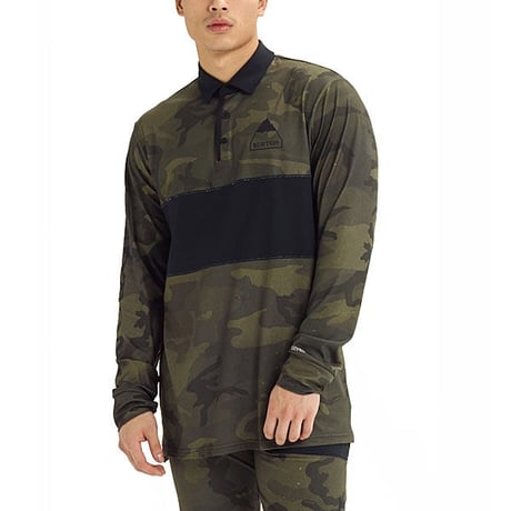 SALE BURTON メンズ インナー Men's Burton Midweight Rugby Shirt （Worn Camo)