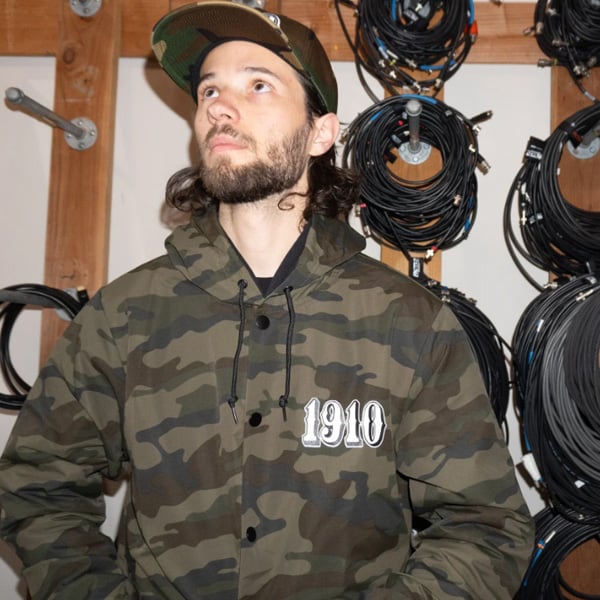 1910 9teenten コーチジャケット 1910 OG Font Hooded Coac