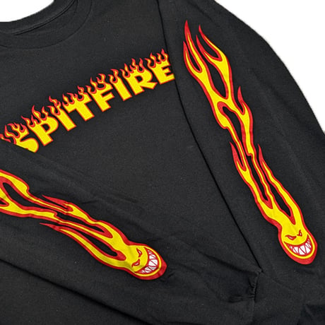 SPITFIRE WHEELS Tシャツ 長袖 スピットファイア 黒　SPIT FIRE HOTROD SLEEVES L/S TEE （BALCK）