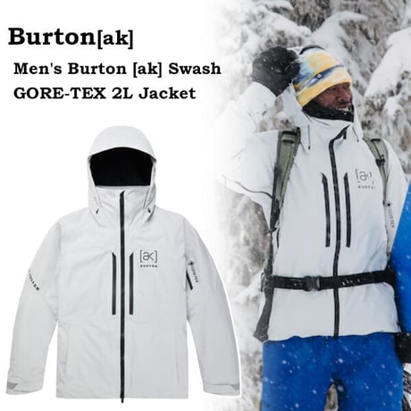 22-23 BURTON スノージャケット スノーボードウェア メンズ バートン   Men's Burton [ak] Swash GORE‑TEX 2L Jacket (Gray Cloud)