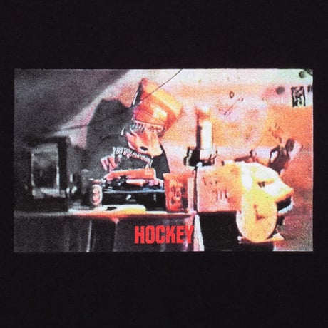 HOCKEY Tシャツ 半袖 SKATEBOARDS ホッケー 黒　DJ Baghead Tee （Black）