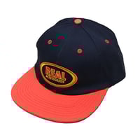 REAL SKATEBOARDS キャップ CAP リアル スケートボード ネイビー　ADJ OVAL EMB STRAPBACK CAP （NAVY）