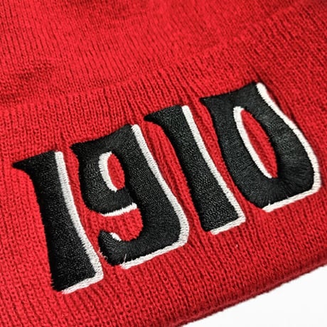 1910 9teenten ビーニー　1910 ROBERTA BEANIE （RED） MHT12304-1 ニット帽 ナインティーン テン