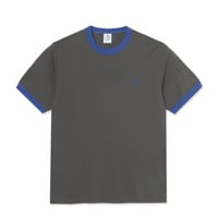 POLAR SKATE CO Tシャツ 半袖 ポーラー　Ringer Tee  Dirty （Black/Egyptian Blue）