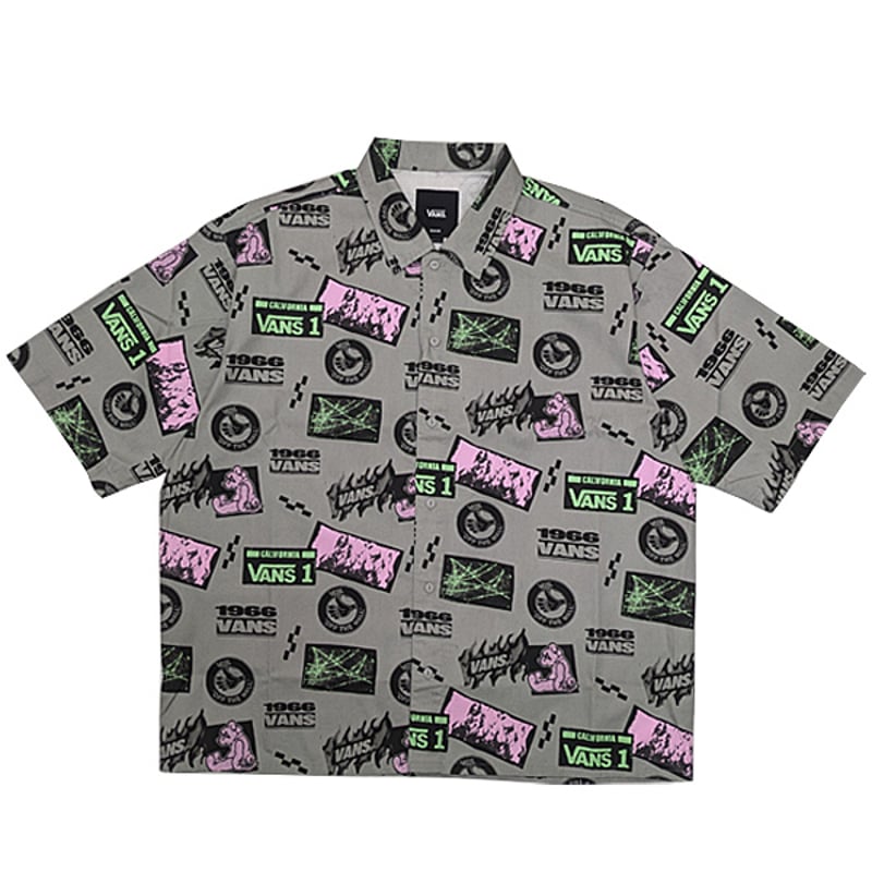 Vans シャツ 半袖 バンズ STICKER GFX SS SHIRT （GREY） |