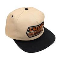 REAL SKATEBOARDS キャップ CAP リアル スケートボード ベージュXブラック　ADJ CHINA BANKS SNAPBACK CAP （TAN/BLACK/ORANGE）