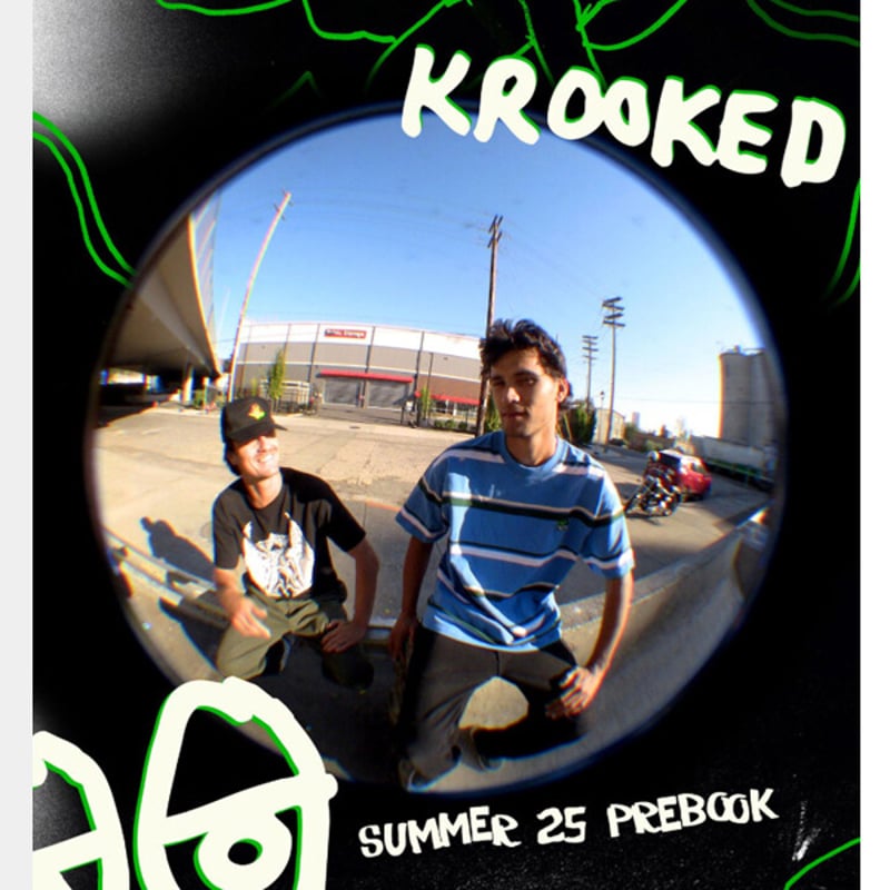 KROOKED Tシャツ クルキッド 半袖 ブルー KROOKED SKATEBOARDS E