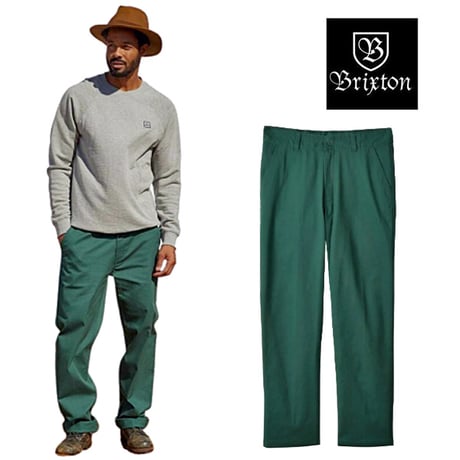 SALE BRIXTON チョイス チノ パンツ ブリクストン メンズ　CHOICE CHINO RELAXED PANT （PINE NEEDLE）