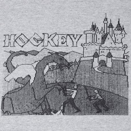HOCKEY Tシャツ 長袖 ロンT SKATEBOARDS ホッケー　Dragon Slayer L/S Tee （Heather Grey）