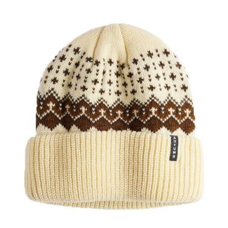 ビーニー オータム スノー スノーボード  AUTUMN HEADWEAR Fairisle Beanie  （Eggshell）