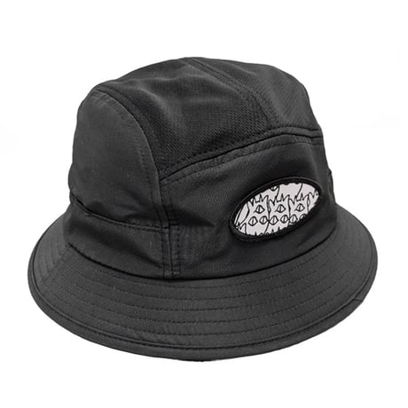 KM4K ハット カモシカ  ナイロンハット　RIDING HAT （BLACK）
