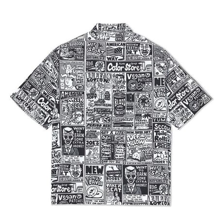SALE POLAR SKATE CO シャツ 半袖 ポーラー　CLASSIFIEDS SHIRT （BLACK / WHITE）