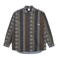 SALE POLAR SKATE CO シャツ 長袖 ポーラー　Big Boy Overshirt （Blue Green Mix）