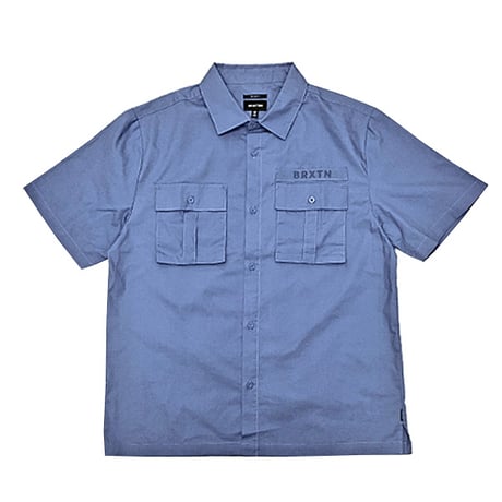 SALE BRIXTON シャツ 半袖 ブリクストン　SURPLUS S/S WVN SHIRT（PACIFIC BLUE）