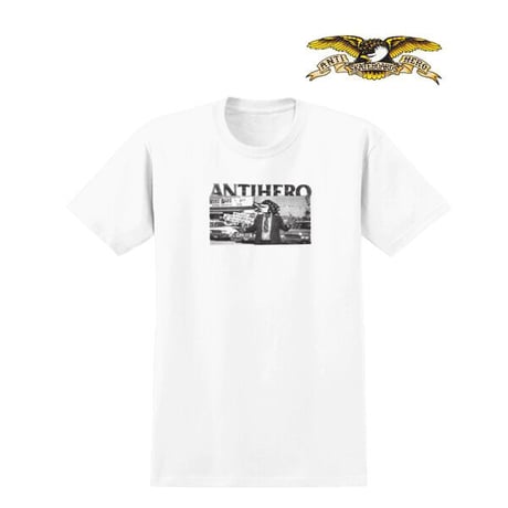 ANTIHERO SKATEBOARDS Tシャツ　ANTI HERO PURE STOKE S/S TEE （WHITE） 半袖 メンズ アンタイヒーロー