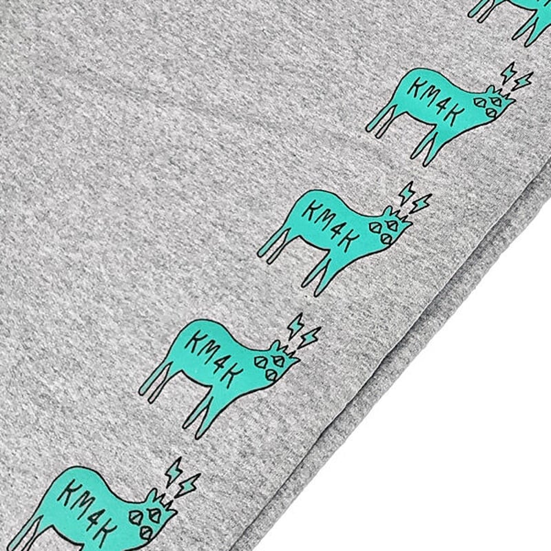 SALE KM4Kパンツ KM4K EASY SWEAT PANTS （BLACK GRAY