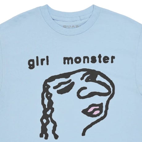 SALE QUASI Tシャツ 半袖  青 クワジ クワージー クアジ　QUASI SKATEBOARDS Girl Monster Tee （Powder Blue)