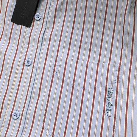 QUASI シャツ 半袖 青 クワジ クワージー クアジ　QUASI SKATEBOARDS Kalvin Short Sleeve Button Up Shirt （Blue）