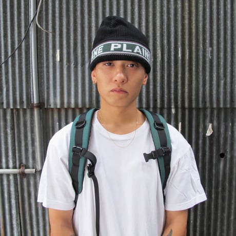PLAINSANE LOGO BEANIE（BLACK　COCOA BROWN　EGG SHELL）  スノーボード  ニット帽 ビーニー プレインセイン PLAIN SANE