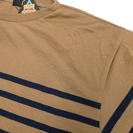 25-26 スノーインナー トップス メンズ レディース グリーンクロージング GREEN CLOTHING USU LAYER  (CAMEL / DARK NAVY)