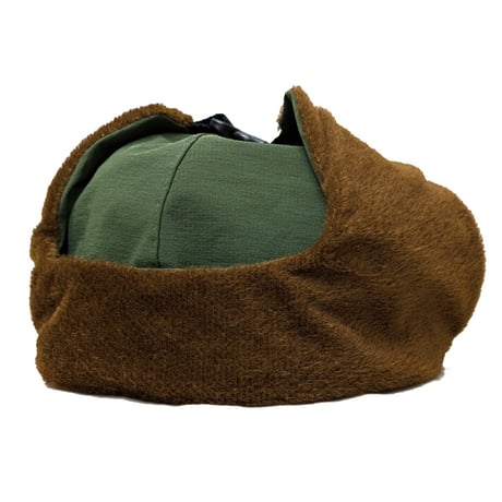 25-26 KM4K キャップ　KM4K CAP MR. BIG  サイズ⇒62cm（BEIGE GREEN BLACK） カモシカ