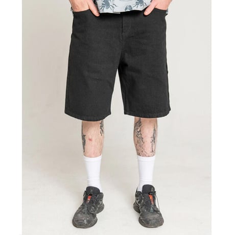 SALE THEORIES PANTS セオリーズ パンツ　PLAZA JEANS SHORTS （BLACK） デニム プラザジーンズ プラザデニム ショーツ メンズ