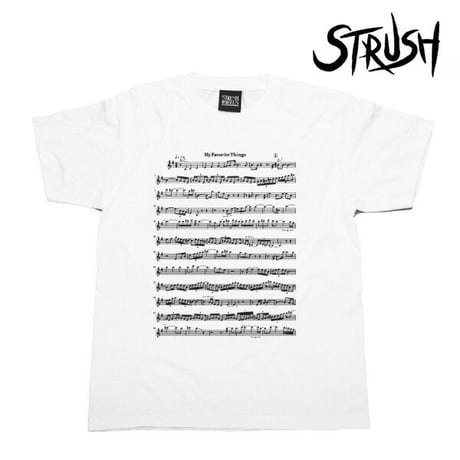 STRUSH WHEELS Tシャツ　STRUSH WHEELS My Favorite Things Tee Shirts  (White) 半袖 メンズ ストラッシュ